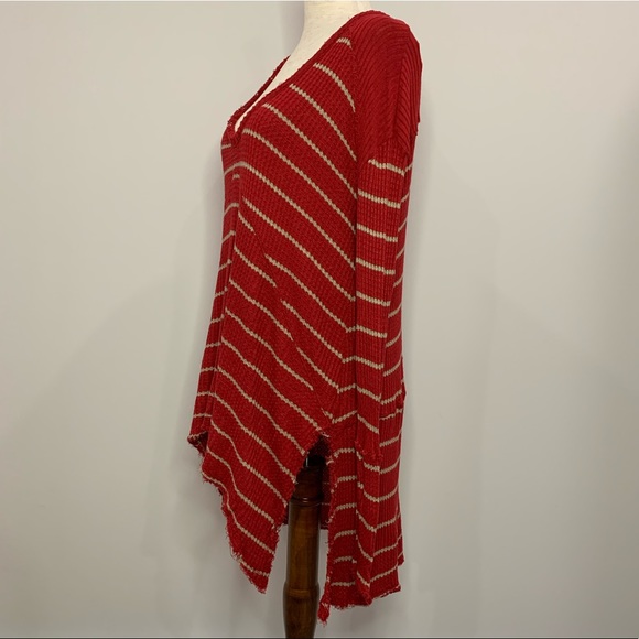 Free People Waffle Knit Oversized Shirt - Picture 4 of 10